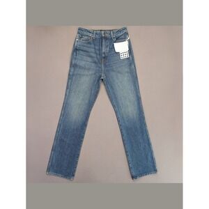 Khaite Danielle Jeans 29 High Rise Straight Leg Blue Denim NWT